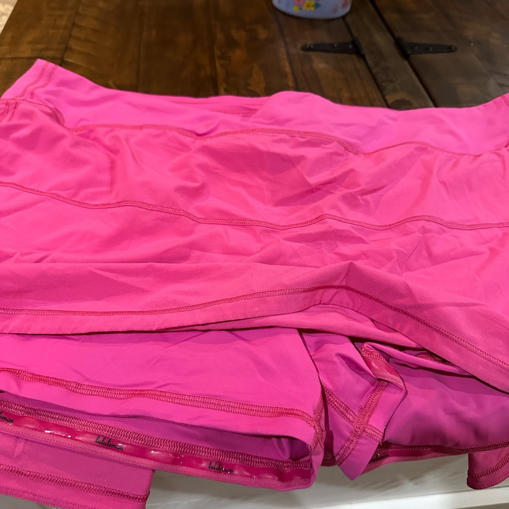 Lulalemon pink Pace Rival Skort